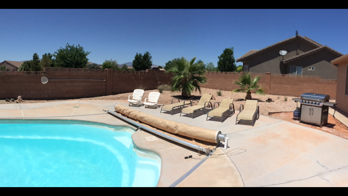 covered heated pool